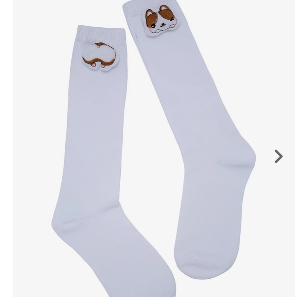 2/$12 Plush Corgi Crew‎ Socks Hot Topic